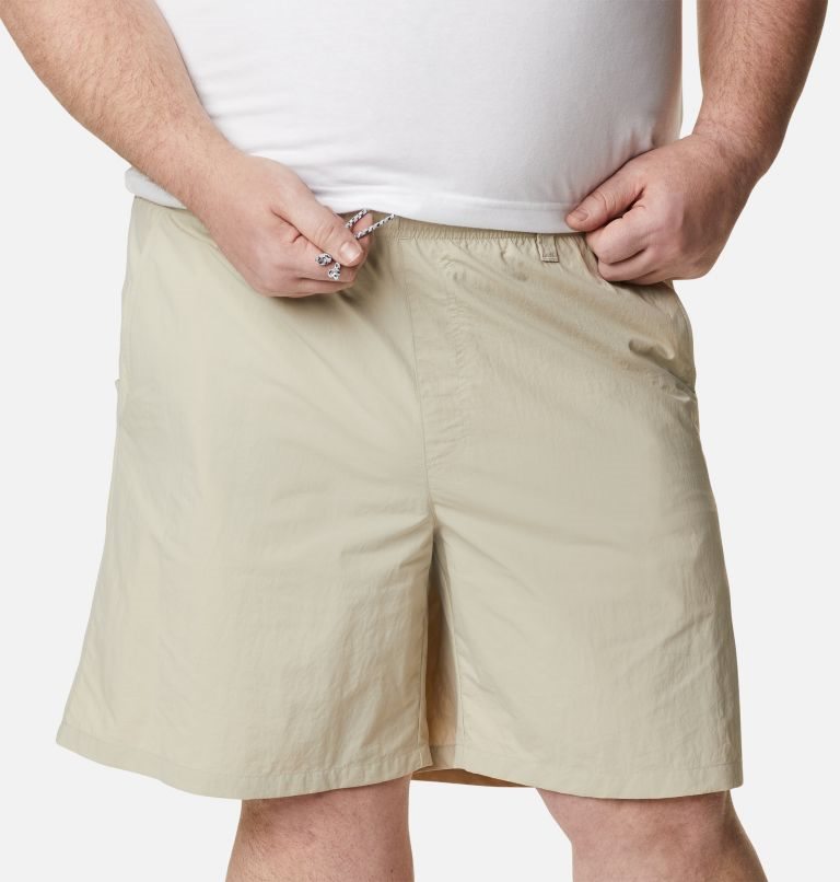 Men's Columbia PFG Backcast III Water Shorts Khaki | Plus Size CA-QCA16